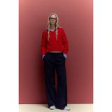 Defacto Wide Leg Çift Cepli Normal Bel Standart Boy Pantolon, 32, F6249AX26SP, Lacivert, Kadın