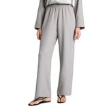 DeFacto Wide Leg Çift Cepli Yüksek Bel Pantolon, 40, H0888AX26SM, Gri-GR105, Kadın