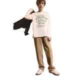 DeFacto Wide Leg Düz Paça Jean Pantolon Erkek Çocuk, 8-9 Yaş, G1633A825AU, Ekru-NM86, Erkek Çocuk