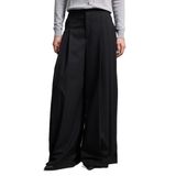 DeFacto Wide Leg Fermuarlı Normal Bel Pantolon, 34, G7822AX26SP, Siyah, Kadın
