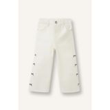 DeFacto Wıde Leg Fiyonk Nakışlı Gabardin Pantolon Kız Bebek G8150A526SP