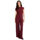 DeFacto Wide Leg Geniş Bol Paça Bürümcük Pantolon Bordo, XS, D3570AX25AU, Bordo-BR237, Kadın