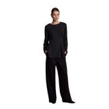 DeFacto Wide Leg Geniş Bol Paça Tesettür Pantolon, M, F3687AX25WN, Antrasit-AR215, Kadın