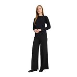 DeFacto Wide Leg Geniş Bol Paça Triko Pantolon, L, F1102AX25AU, Siyah, Kadın