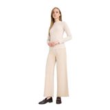 DeFacto Wide Leg Geniş Bol Paça Triko Pantolon, M, F1102AX25AU, Bej-BG155, Kadın