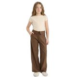 DeFacto Wide Leg Geniş Paça Çizgili Pantolon Kız Çocuk