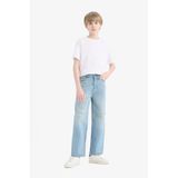 DeFacto Wide Leg Geniş Paça Jean Pantolon Erkek Çocuk, 9-10 Yaş, D6844A825SM, Mavi-NM28, Erkek Çocuk