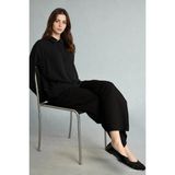 DeFacto Wide Leg Geniş Paça Keten Karışımlı Pantolon I4173AX26AU - 36 - Siyah-BK81