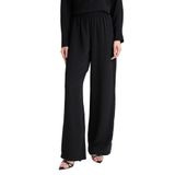 DeFacto Wide Leg Geniş Paça Krep Pantolon, 42, F3068AX25AU, Siyah-BK81, Kadın