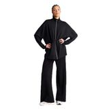 DeFacto Wide Leg Geniş Paça Uzun Modal Sporcu Pantolon, M, G8987AX26SP, Siyah-BK81, Kadın