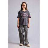 DeFacto Wide Leg Kargo Geniş Paça Jean Antrasit Pantolon Kız Çocuk E7879A825AU - Antrasit-NM36 - 12 - 13 Yaş