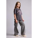 DeFacto Wide Leg Kargo Geniş Paça Jean Antrasit Pantolon Kız Çocuk E7879A825AU - Antrasit-NM36 - 8 - 9 Yaş