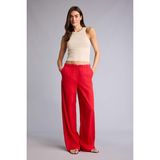 DeFacto Wide Leg Keten Karışımlı Pantolon E1981AX26SM - Kırmızı-RD44 - 42