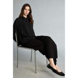 DeFacto Wide Leg Keten Karışımlı Pantolon I4173AX26AU - 38 - Siyah-BK81