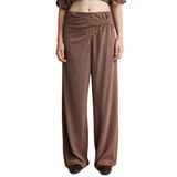 DeFacto Wide Leg Krep Pantolon Kahverengi, 2XL, H3879AX26SM, Kahve-BN558, Kadın