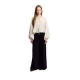 DeFacto Wide Leg Krep Pantolon Siyah, M, G1467AX25AU, Siyah-BK81, Kadın