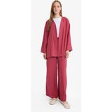 DeFacto Wide Leg Krinkıl Kumaş Pantolon E7978AX25SM - Bordo-BR201 - 38