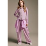 DeFacto Wide Leg Modal Pantolon Kız Çocuk G9758A826SP - 13 - 14 Yaş - Mor-PR347