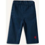DeFacto Wide Leg Nakışlı Geniş Paça Gabardin Pantolon Kız Bebek H4729A526SM - Lacivert-NV147 - 18 - 24 Ay