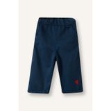 Defacto Wıde Leg Nakışlı Geniş Paça Gabardin Pantolon Kız Bebek H4729a526smnv147 Lacivert-nv147