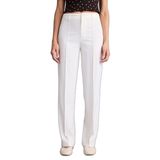 DeFacto Wide Leg Normal Bel Düz Paça Pantolon, 42, H1921AX26SM, Beyaz-WT84, Kadın