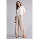 DeFacto Wide Leg Normal Bel Düz Paça Uzun Boy Saten Pantolon H8857AX26SM - Kahve - 36