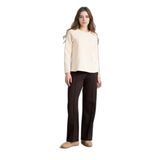 DeFacto Wide Leg Pantolon Kahverengi, S, H1370AX26SP, Kahve-BN320, Kadın