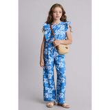 DeFacto Wide Leg Pantolon Kız Çocuk H1510A826SM - Mavi-BE127 - 11 - 12 Yaş