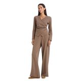 DeFacto Wide Leg Pantolon, S, G8029AX26SP, Kahve, Kadın