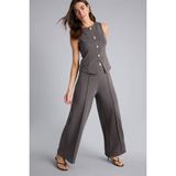 DeFacto Wide Leg Pantolon, XXL, H5403AX26SP, Gri, Kadın