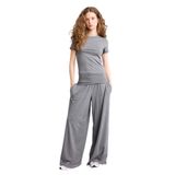 DeFacto Wide Leg Pijama Altı Gri, M, H2208AX26SM, Gri-GR371, kadın