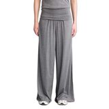 DeFacto Wide Leg Pijama Altı Gri, S, H2208AX26SM, Gri-GR371, kadın