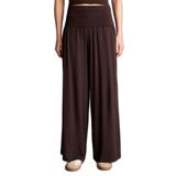 DeFacto Wide Leg Pijama Altı Kahve, L, H2208AX26SM, Kahve-BN341, kadın