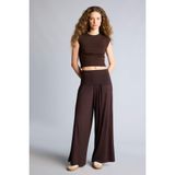 DeFacto Wide Leg Pijama Altı Kahve, M, H2208AX26SM, Kahve-BN341, kadın