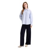 DeFacto Wide Leg Triko Pantolon Lacivert, 3XL, G7249AX25CW, Lacivert-NV207, Kadın