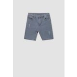 DeFacto X5150A622HS Mavi Erkek Çocuk Jean Bermuda Şort