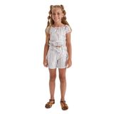 DeFacto X7431A622HSBE343 Kız Çocuk Regular Fit Kısa Kollu Bluz