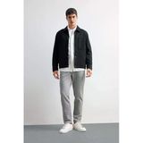 Defacto Y2651azgr210 Gri Jogger Fit Beli Bağcıklı Lastikli Esnek Kumaş Cepli Duble Paça Pantolon