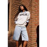 DeFacto Yale University Oversize Geniş Kalıp Bisiklet Yaka Sweatshirt, S, F9527AX25AU, Gri-GR210, kadın