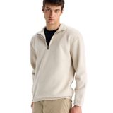 DeFacto Yarım Fermuarlı Polar Sweatshirt, 2XL, E8632AX, STONE, erkek