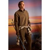 DeFacto Yarım Fermuarlı Polar Sweatshirt, M, E8632AX25WN, Haki-KH151, erkek