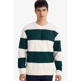 DeFacto Yeşil Sweatshirt, 3XL, F9630AX26SP, Yeşil-GN465, erkek
