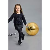 DeFacto Yılbaşı Temalı 2'li Takım Fiyonklu Sweatshirt Etek Kız Bebek G5761A525WN - Siyah-BK81 - 9 - 12 Ay