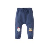 DeFacto Yılbaşı Temalı Beli Lastikli Eşofman Altı Erkek Bebek, 1-3 AY, D6505A524WN, İndigo-IN254, Erkek bebek