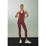 DeFacto Yüksek Bel Beli Saran Tayt B4147AX26SP - Bordo-BR252 - XL