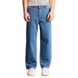 DeFacto Yumuşak Dokulu Wide Leg Jean Pantolon, 32, H2888AX26SP, Mavi-NM28, Erkek