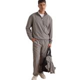 DeFacto Yumuşak Tuşe Boxy Fit Kadife Sweatshirt, XS, E9364AX25AU, Gri-GR454, erkek