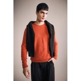 Defacto Yün-Kaşmir Standart Fit Kazak, L, F3128AX25WN, Turuncu, Erkek