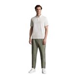 DeFacto%100 Keten Normal Kesim Crop Duble Paça Yazlık Kumaş Pantolon, 34, C1826AX25SMKH433, Haki, Erkek