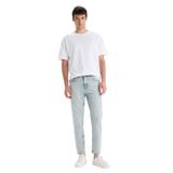 DeFacto%100 Pamuk 90's Slim Fit Dar Kalıp Yüksek Bel Dar Paça Jean Yıkamalı Pantolon, 34, F3903AX25SM, Mavi-NM39, Erkek
